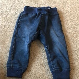 Toddler boy denim joggers